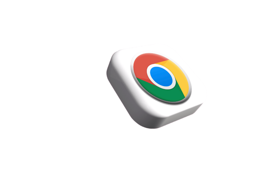 3D illustration of the Google Chrome logo, representing Google Guarantee for cleaning services.